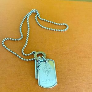 Gucci Dog Tag Necklace
